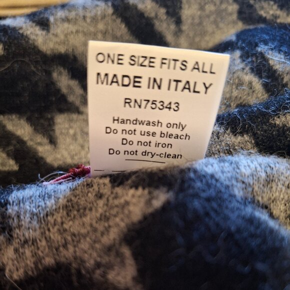 Alice V Womens Houndstooth Vest Cardigan One Size Open Front Wool Fall Designer - Picture 8 of 8